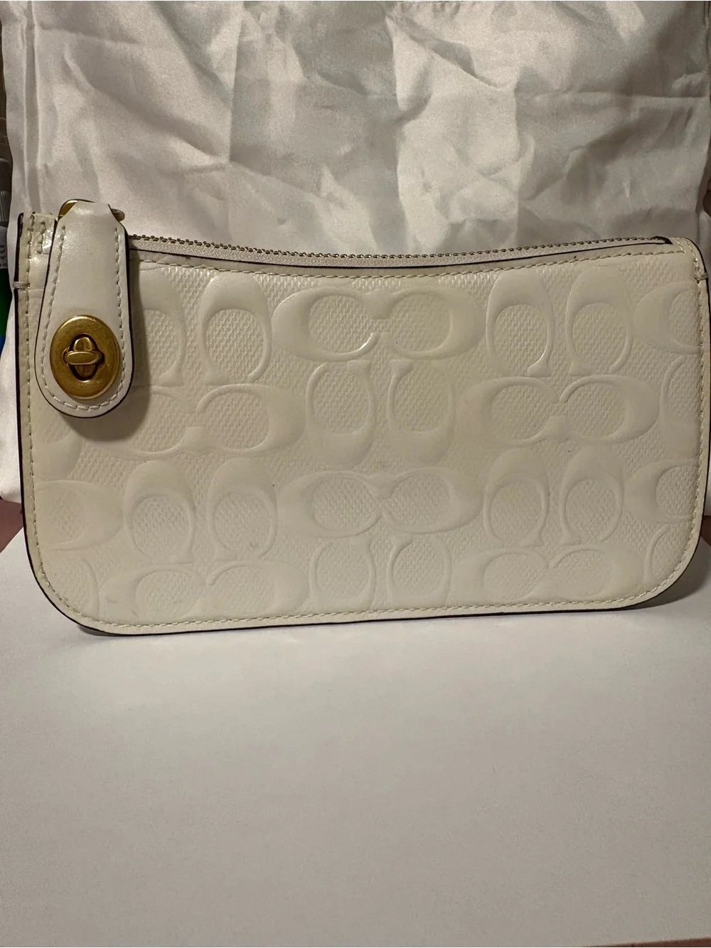 Coach wristlet ivory